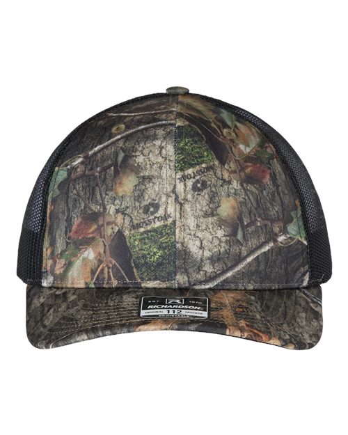mossy oak and black hat