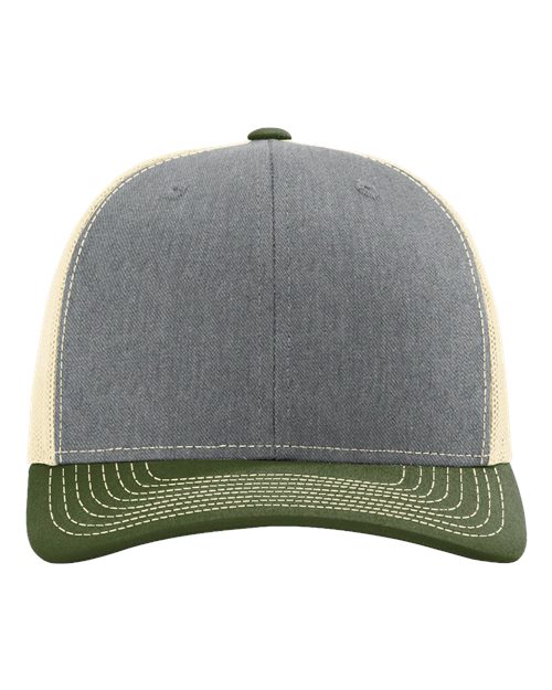 green grey and beige hat