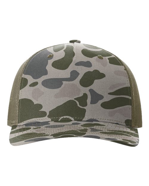 camo and olive green hat