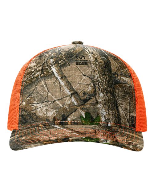 realtree and neon orange hat