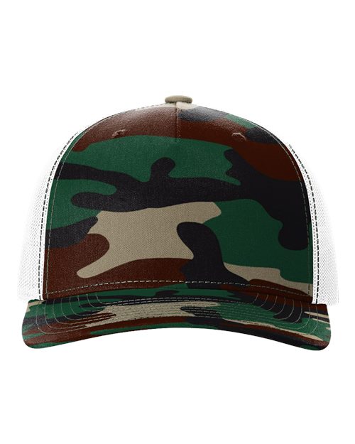camo and white hat