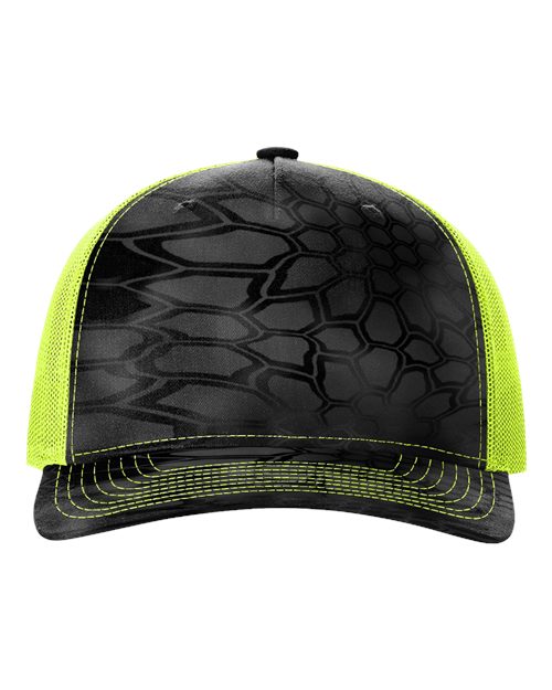 black design and neon yellow hat