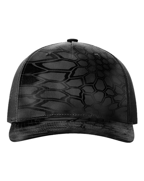 black design hat