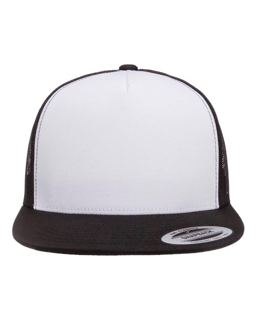 black and white hat