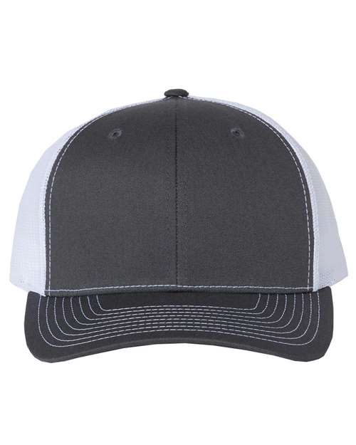 black and white hat