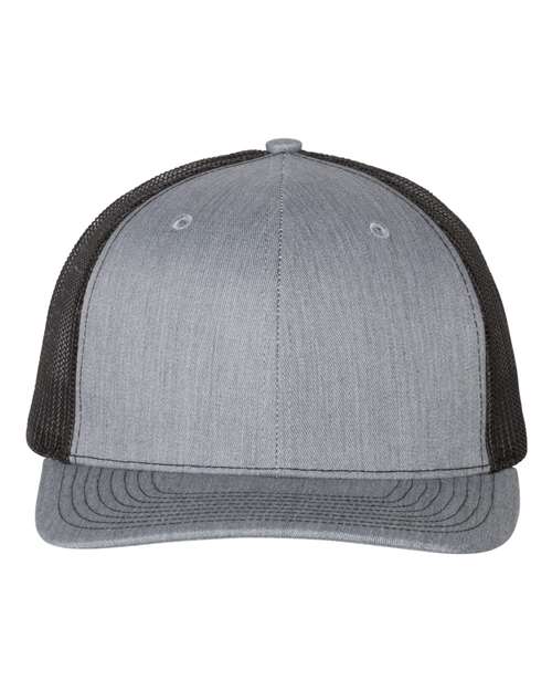 grey and black hat