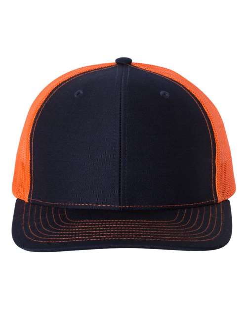 black and orange hat