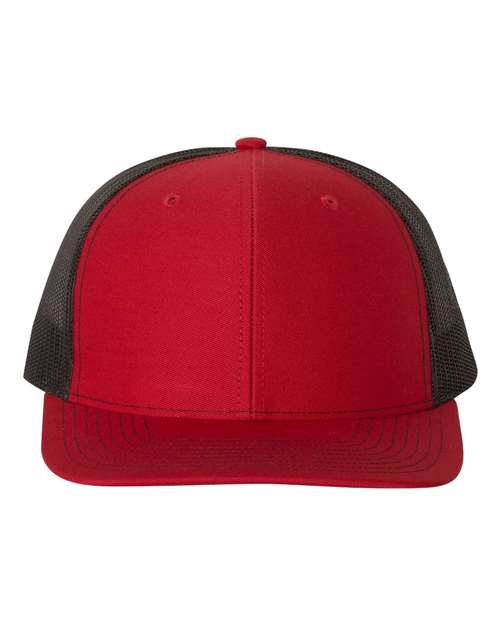 red and black hat