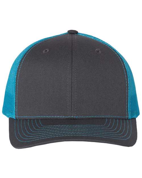 grey and light blue hat