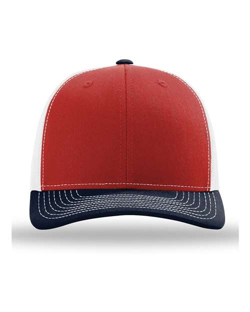 nay red and white hat