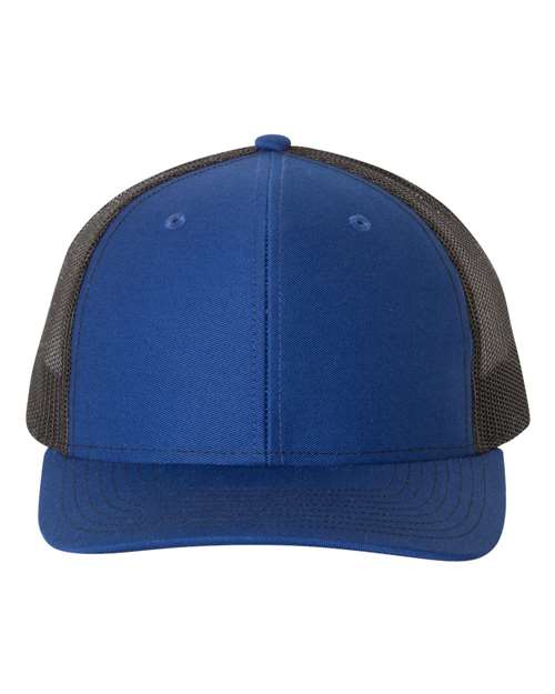 blue and black hat