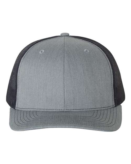 grey and black hat