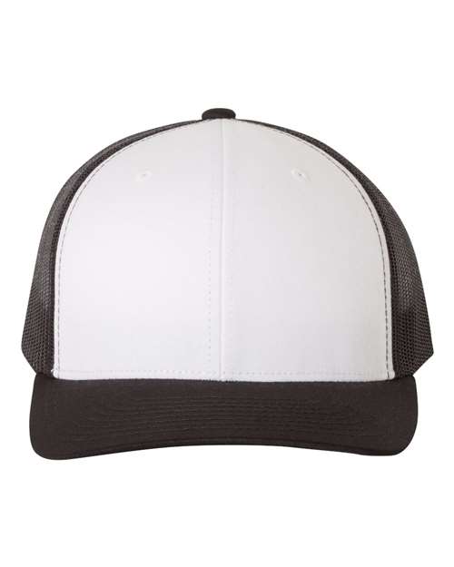 black and white hat