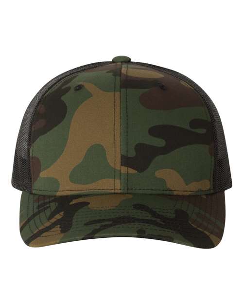 camo and black hat