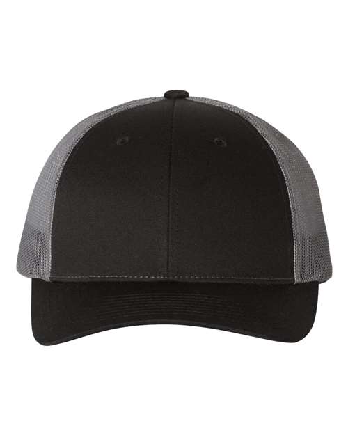 black and grey hat