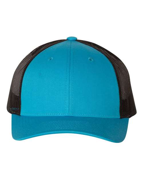 blue and black hat