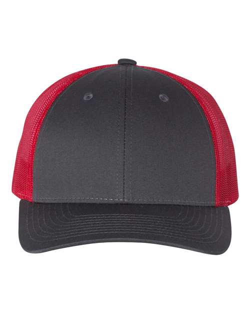 black and red hat