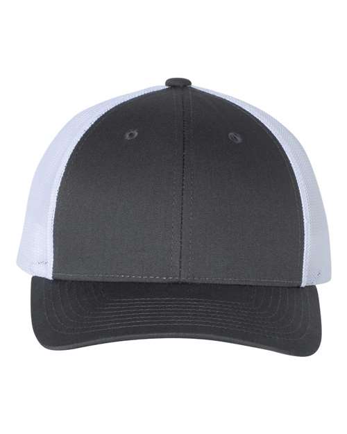 black and white hat