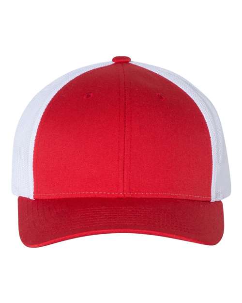 red and white hat