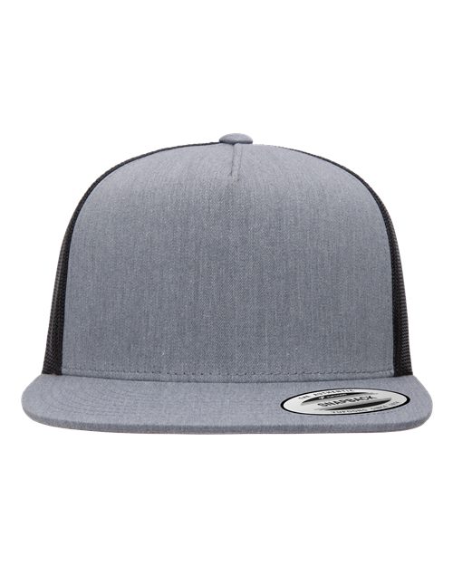 grey and black hat