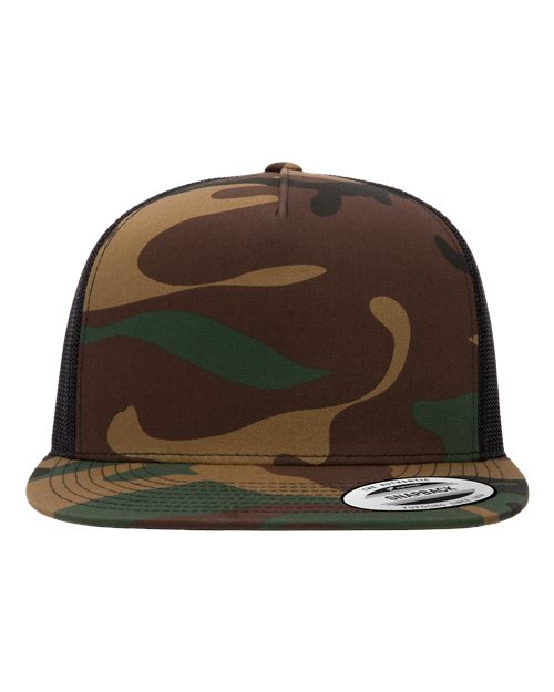 camo and black hat