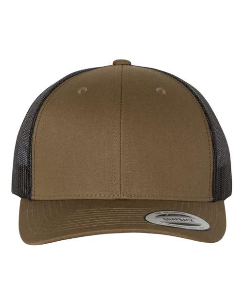 brown and black hat