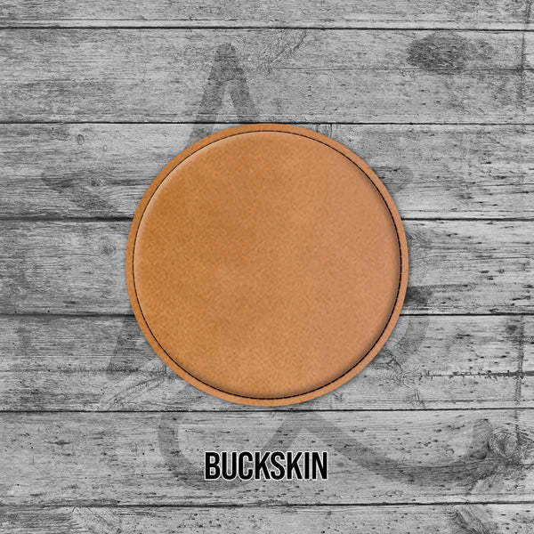 buckskin round coaster
