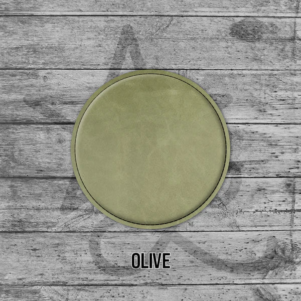 olive round coaster