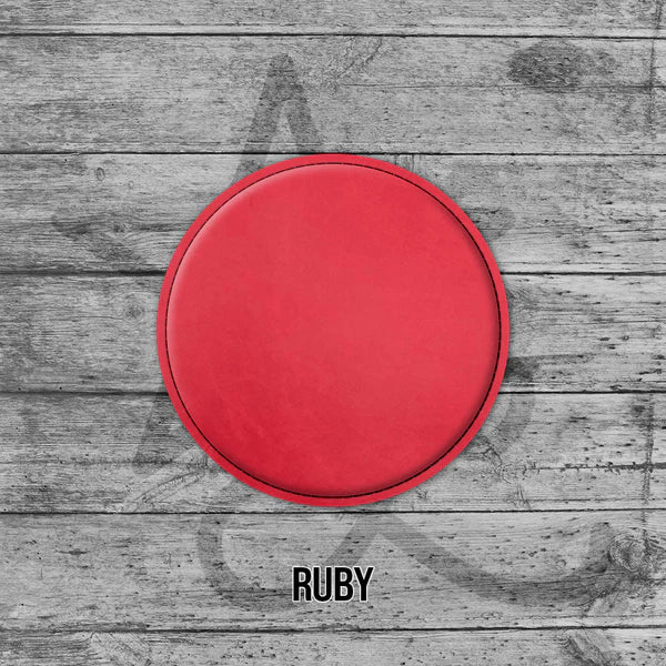ruby round coaster