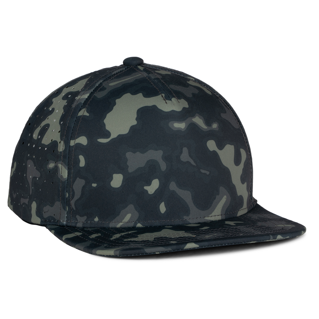 The WaterWood - Flat Bill Performance Perforated - 5 Panel