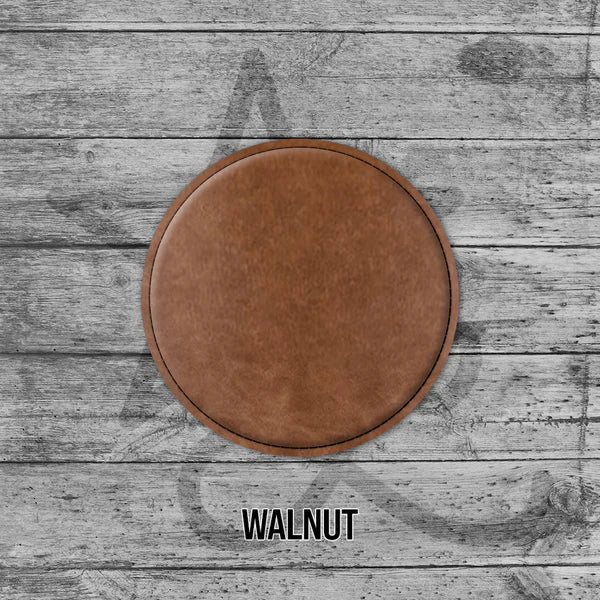 walnut round coaster