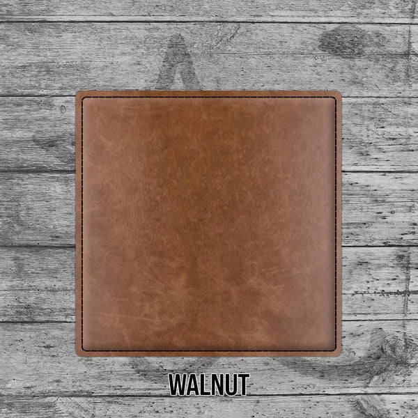 walnut square coaster