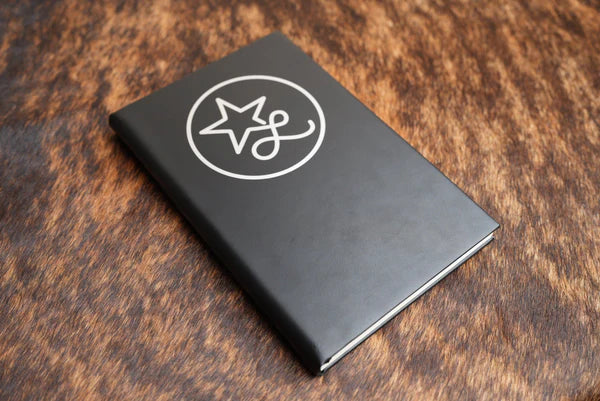 black and silver journal